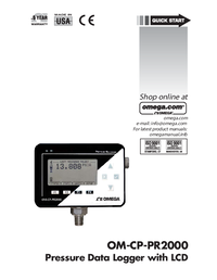 Thumbnail of document Manual - OM-CP Pressure Data Logger w/Display